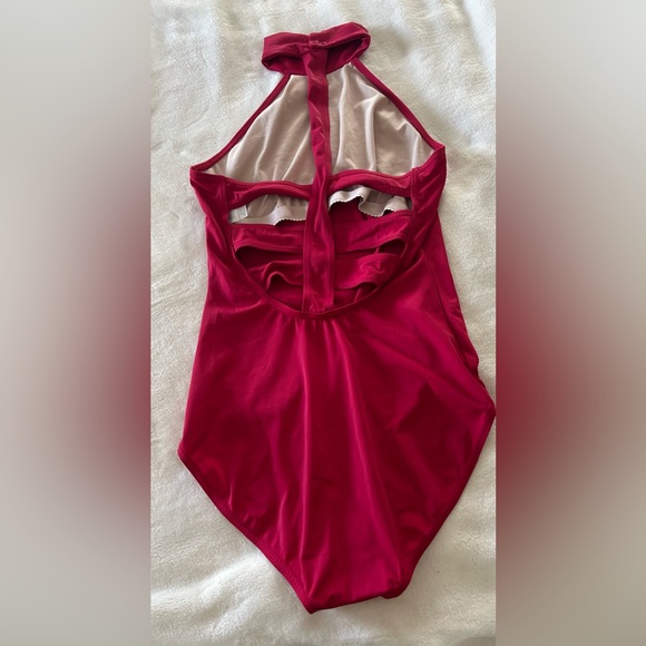 Balera Red Halter Leotard - Picture 3 of 4